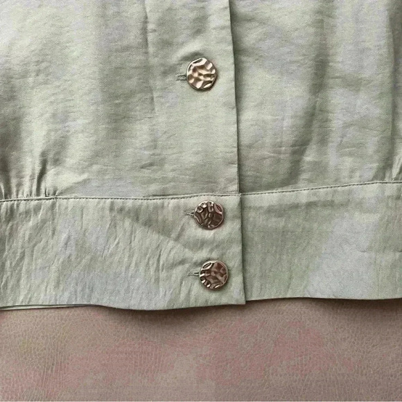 Marc New York Mint green blouse jacket size M - Picture 6 of 8